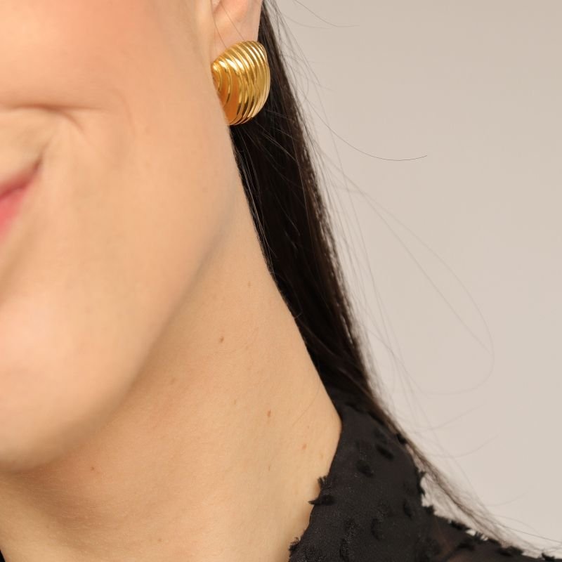 Brinco Orgânico em Aço Inox (Peso 10g)