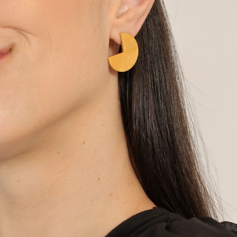 Brinco Orgânico em Aço Inox