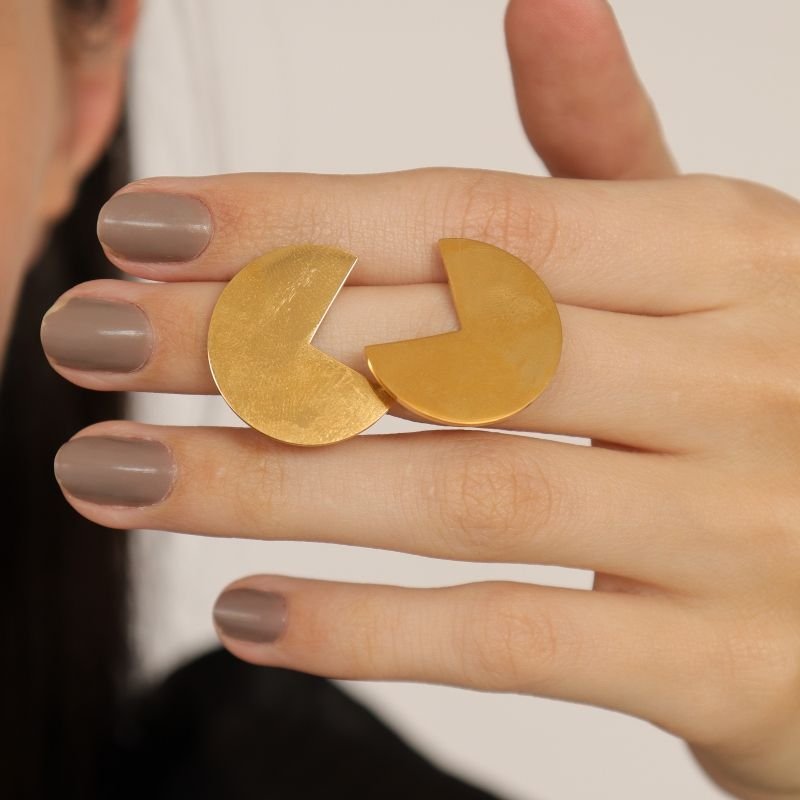 Brinco Orgânico em Aço Inox