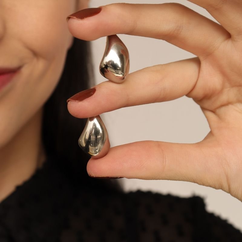 Brinco Orgânico em Aço Inox