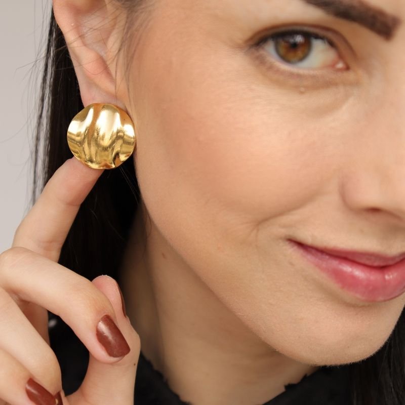 Brinco Orgânico em Aço Inox