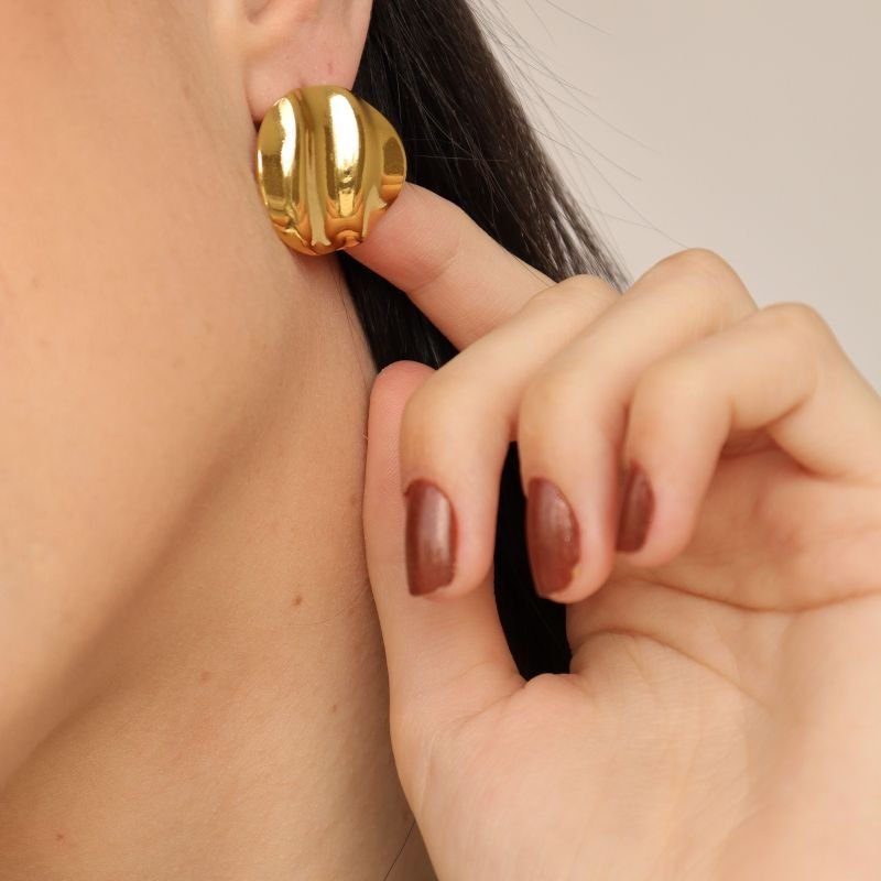 Brinco Orgânico em Aço Inox