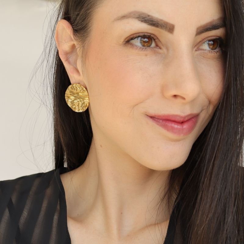 Brinco Orgânico em Aço Inox