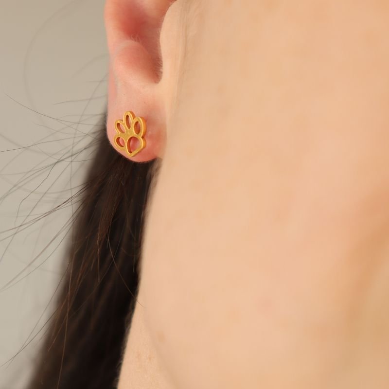 Brinco Patinha Pequeno em Aço Inox