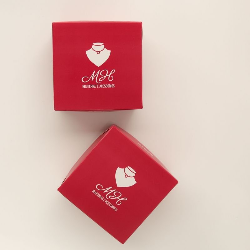 Caixa de Papel Embalagem Acessórios Premium (Tamanho M)