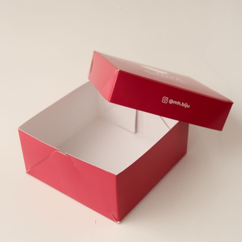 Caixa de Papel Embalagem Acessórios Premium (Tamanho M)