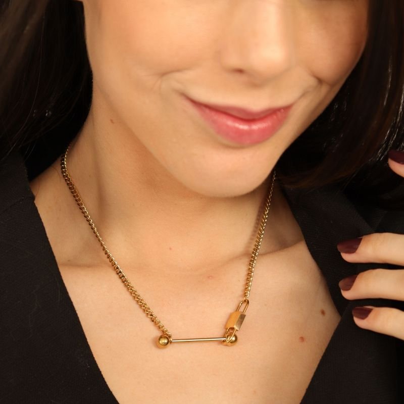 Choker Corrente com Detalhe em Aço Inox (Linha Premium)