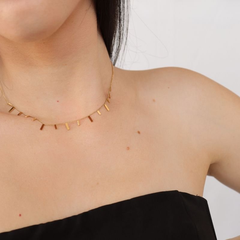 Choker Delicada em Aço Inox