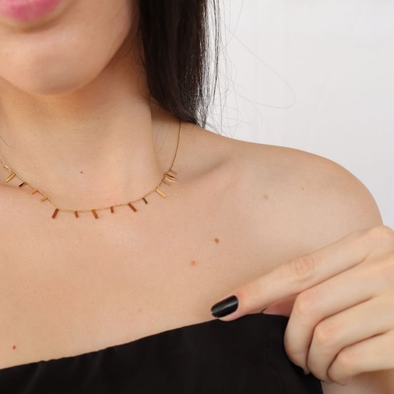 Choker Delicada em Aço Inox