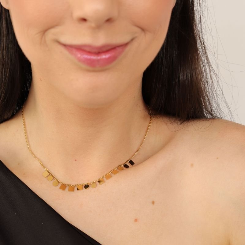 Choker Delicada em Aço Inox