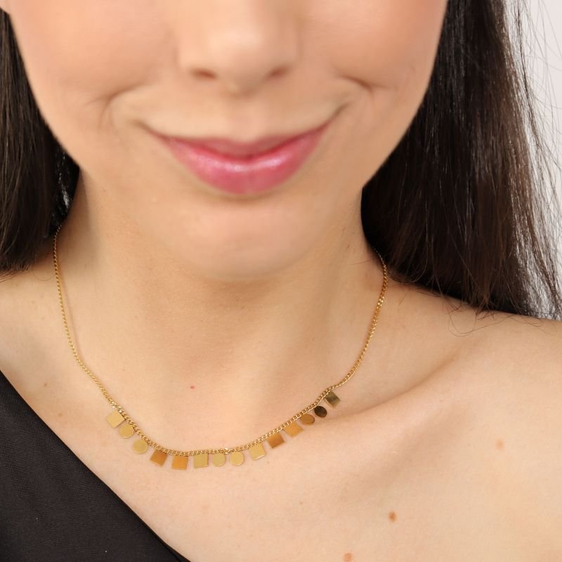 Choker Delicada em Aço Inox