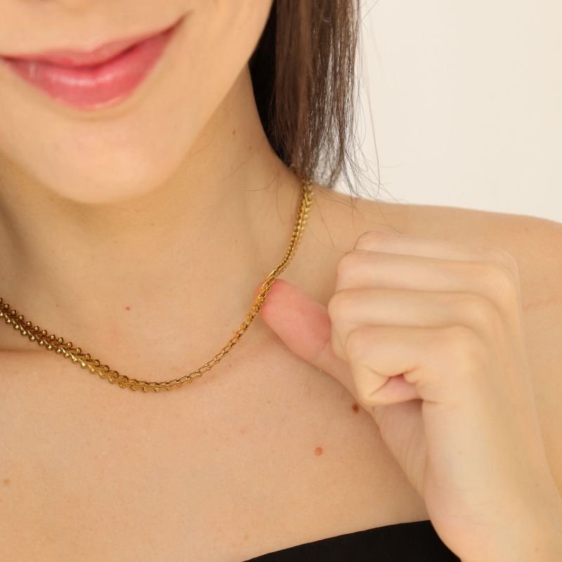 Choker Escaminha Grossa em Aço Inox (Linha Premium)