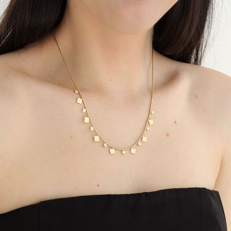Choker Geometric Medals em Aço Inox (Linha Premium)