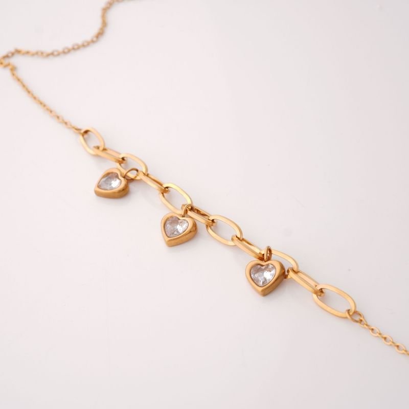 Choker Heart Sparkle em Aço Inox (Linha Premium)