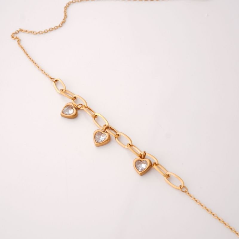 Choker Heart Sparkle em Aço Inox (Linha Premium)