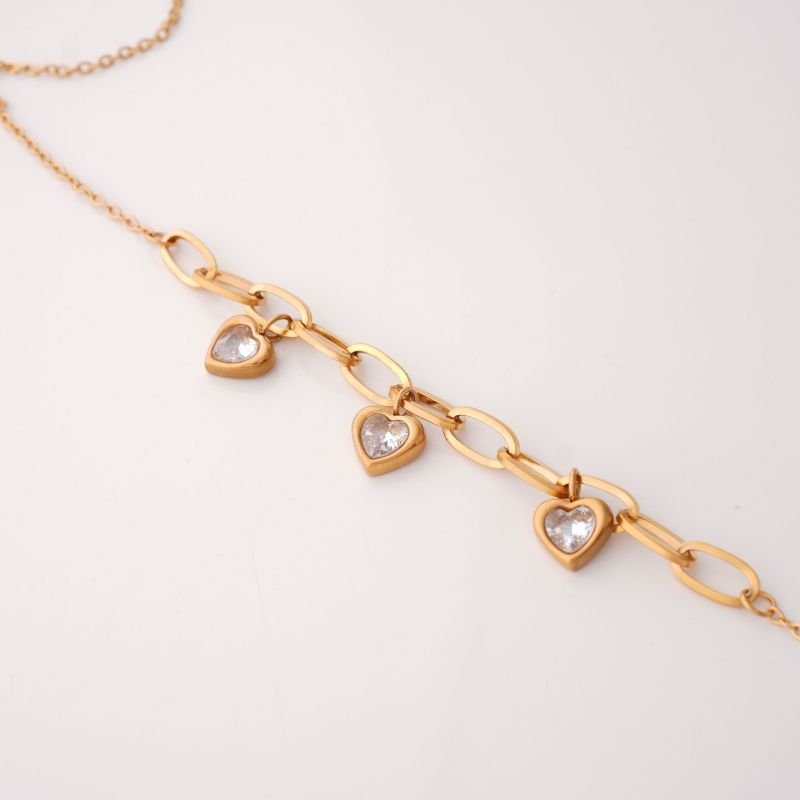 Choker Heart Sparkle em Aço Inox (Linha Premium)