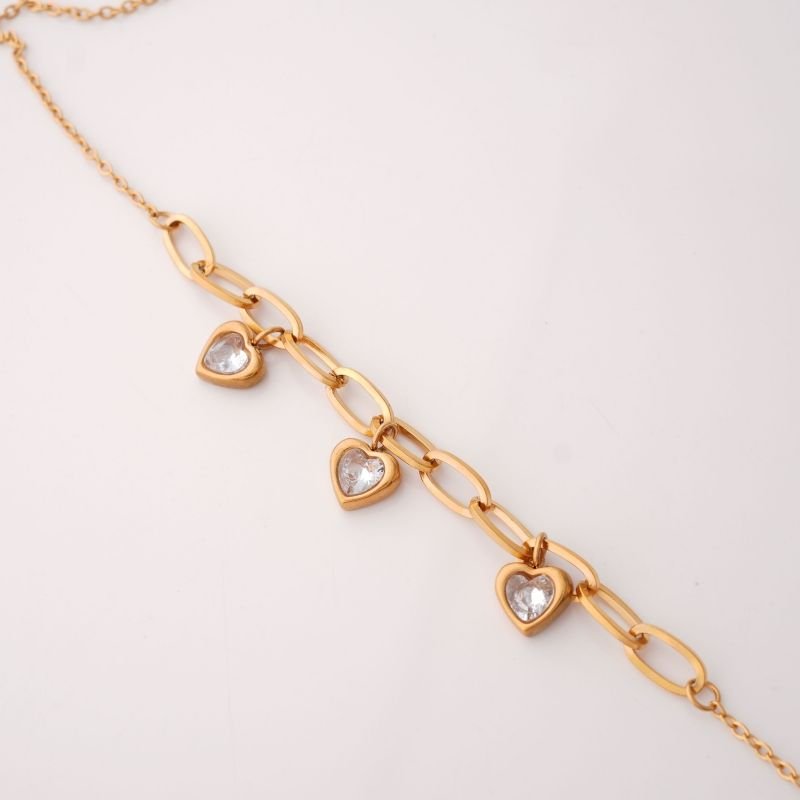 Choker Heart Sparkle em Aço Inox (Linha Premium)