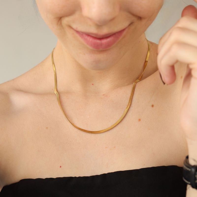 Choker Laminada em Aço Inox 3mm