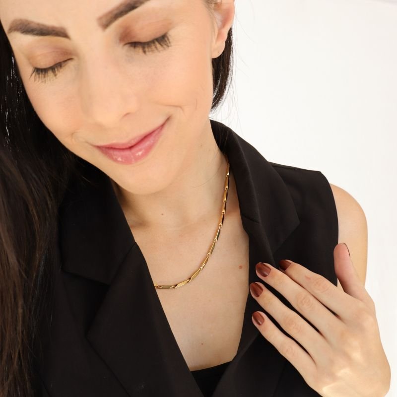 Choker Moderna em Aço Inox (Linha Premium)