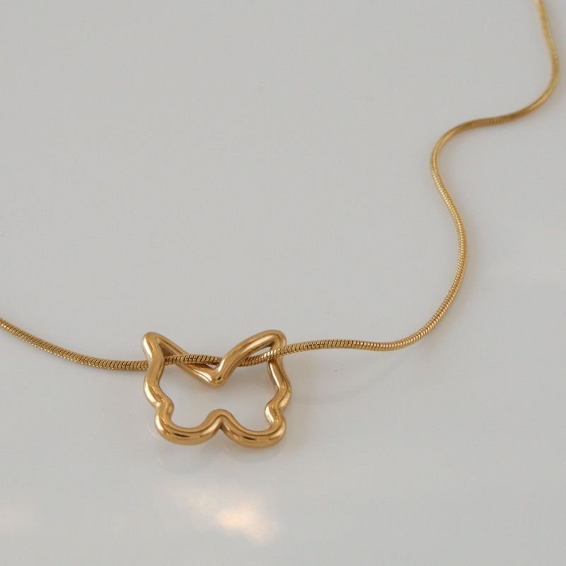 Colar Borboleta Delicado em Aço Inox (Linha Premium)