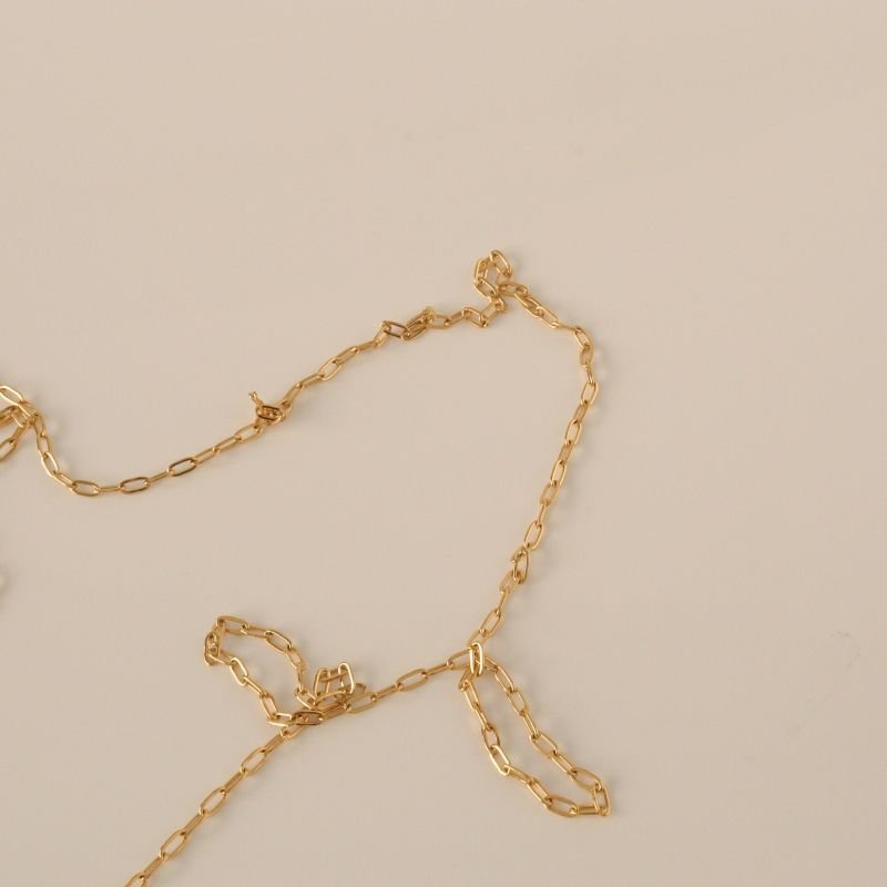 Colar Cartier Comprido Delicado em Aço Inox