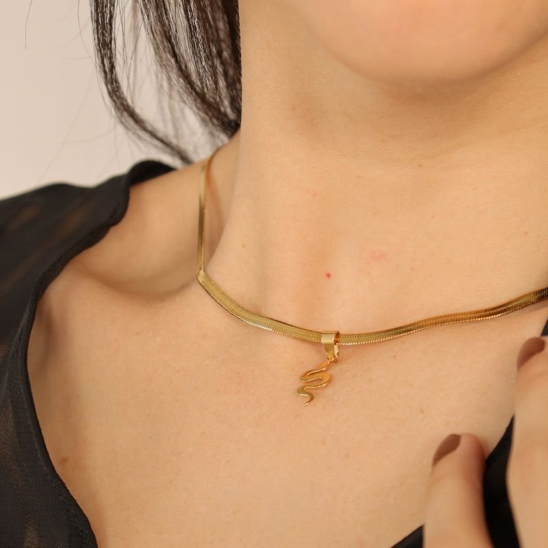 Colar Cobra em Aço Inox (Linha Premium)