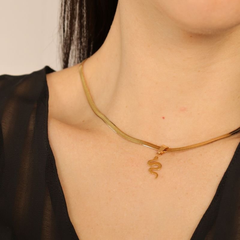 Colar Cobra em Aço Inox (Linha Premium)