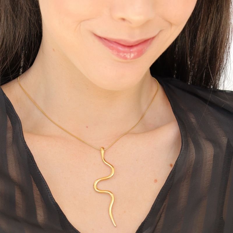 Colar Cobra em Aço Inox (Linha Premium)