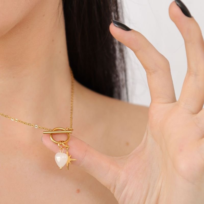 Colar com Pingentes em Aço Inox (Linha Premium)