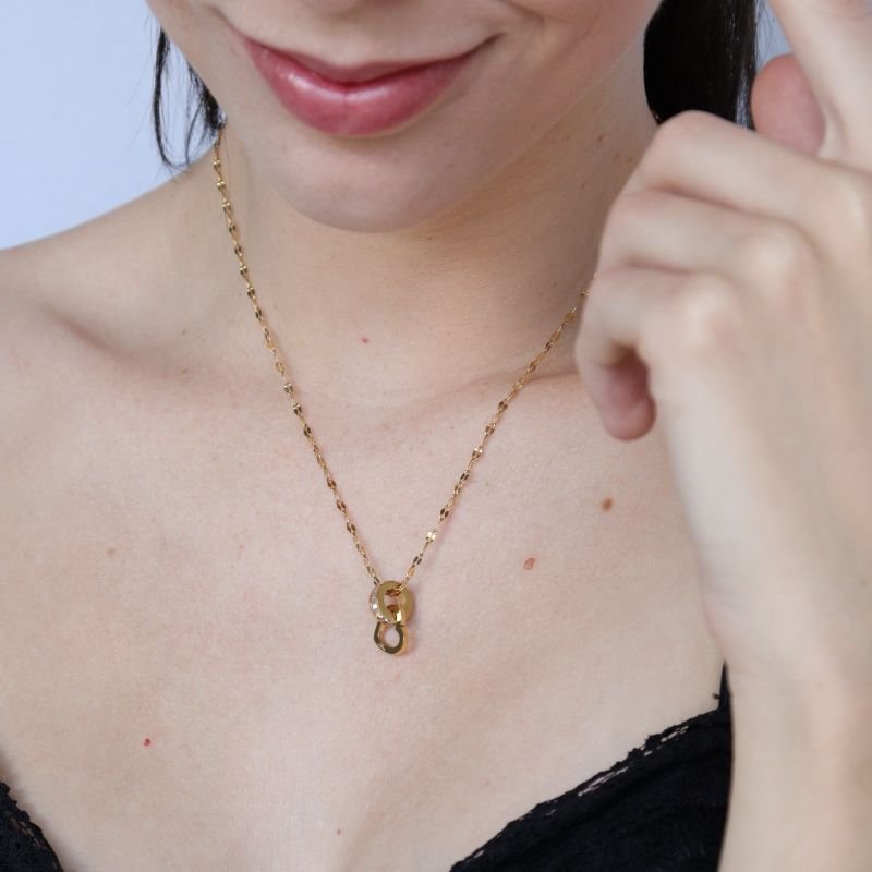 Colar Coração com Detalhe em Aço Inox (Linha Premium)