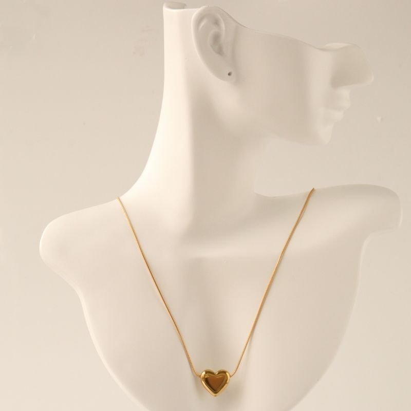 Colar Coração Delicado em Aço Inox