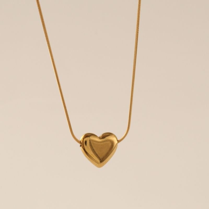 Colar Coração Delicado em Aço Inox