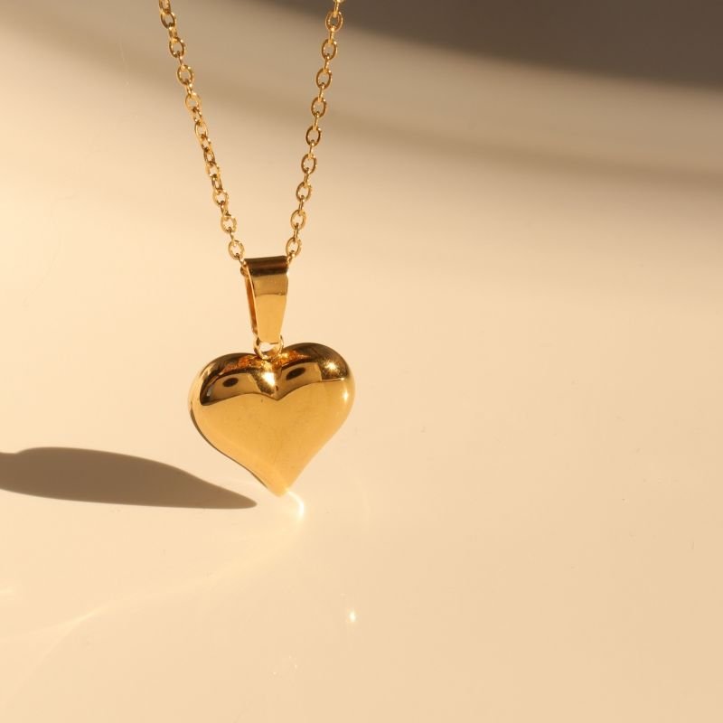 Colar Coração Delicado em Aço Inox