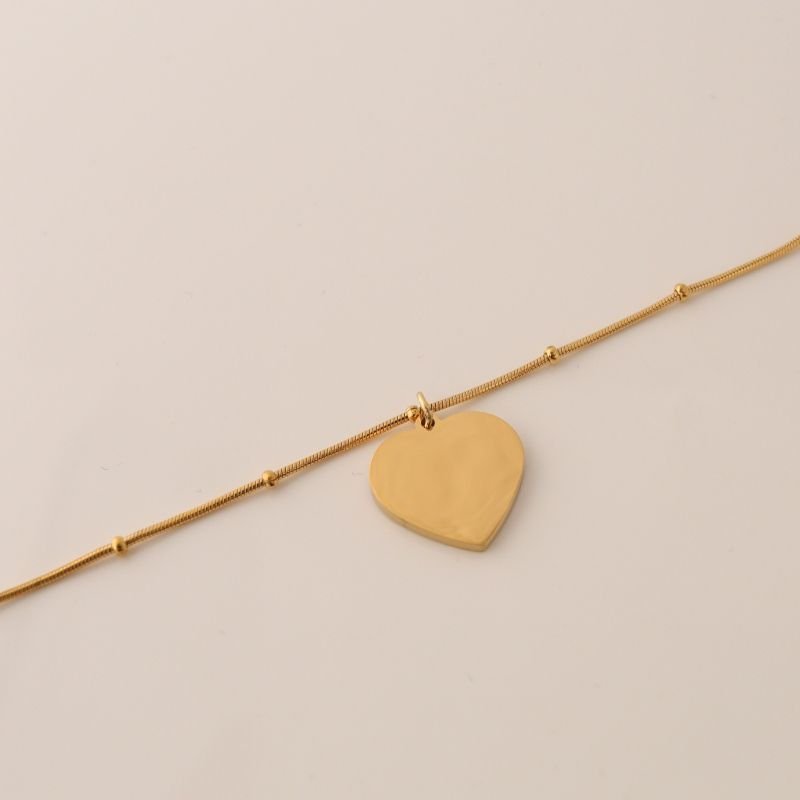 Colar Coração Delicado em Aço Inox