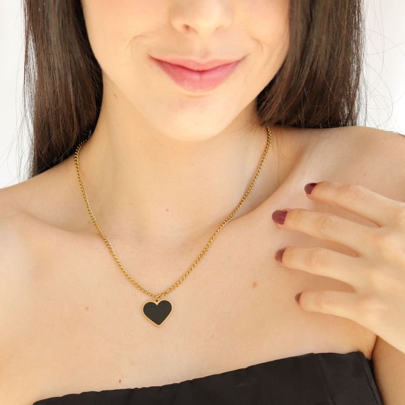 Colar Coração em Aço Inox