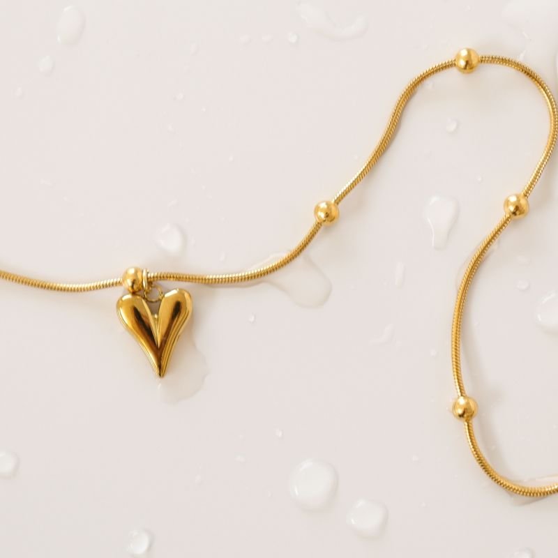 Colar Coração em Aço Inox