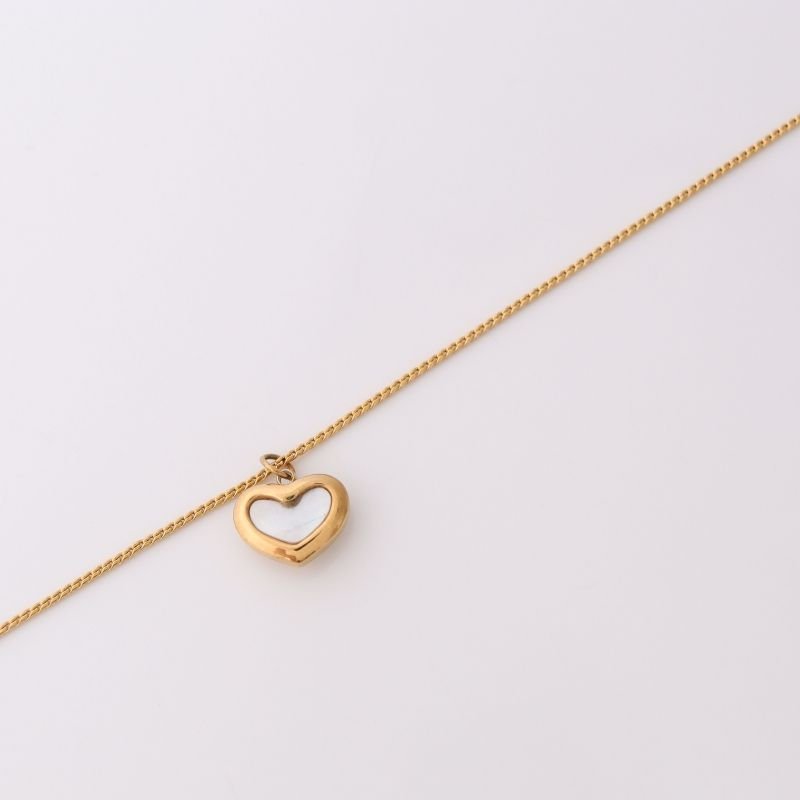 Colar Coração Pequeno em Aço Inox