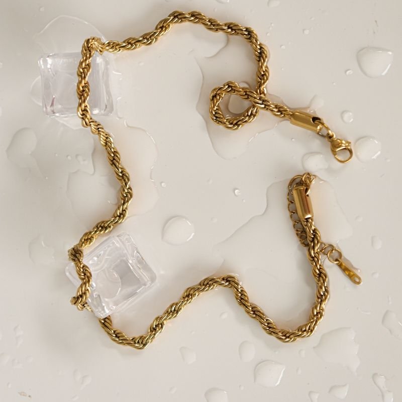 Colar Corrente Baiana em Aço Inox