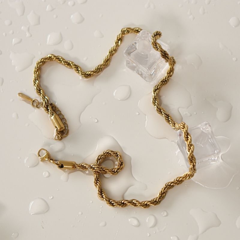 Colar Corrente Baiana em Aço Inox