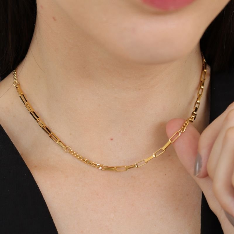 Colar Corrente Delicado em Aço Inox