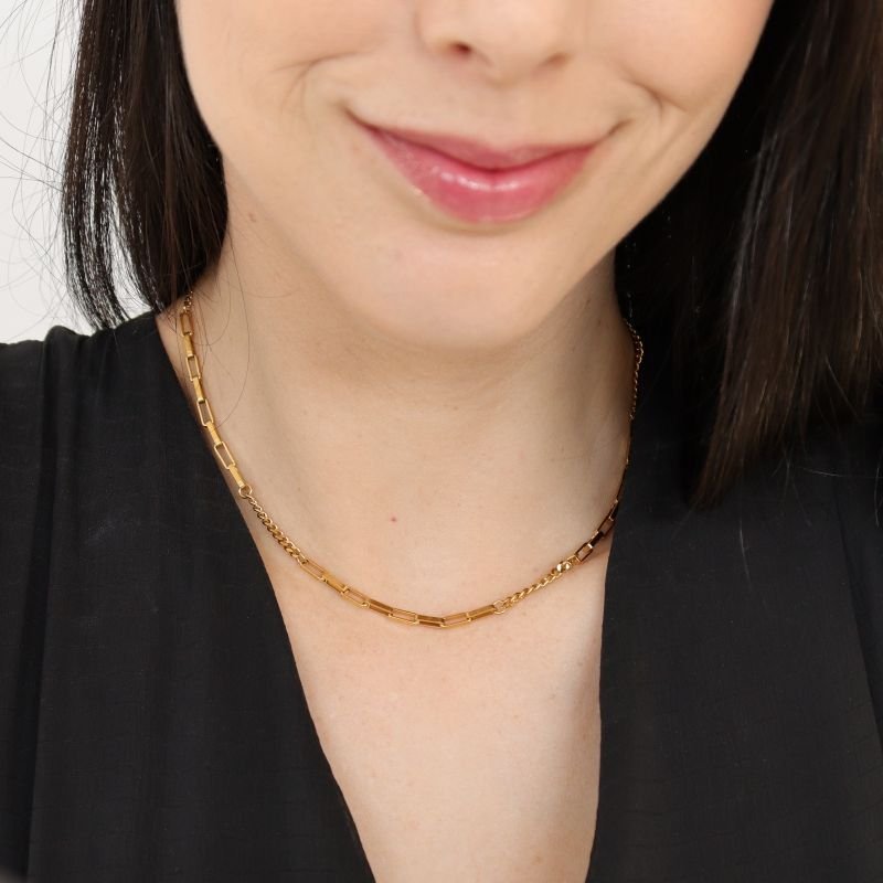 Colar Corrente Delicado em Aço Inox