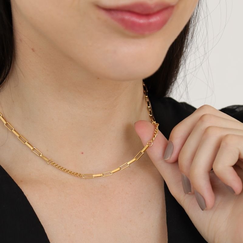 Colar Corrente Delicado em Aço Inox