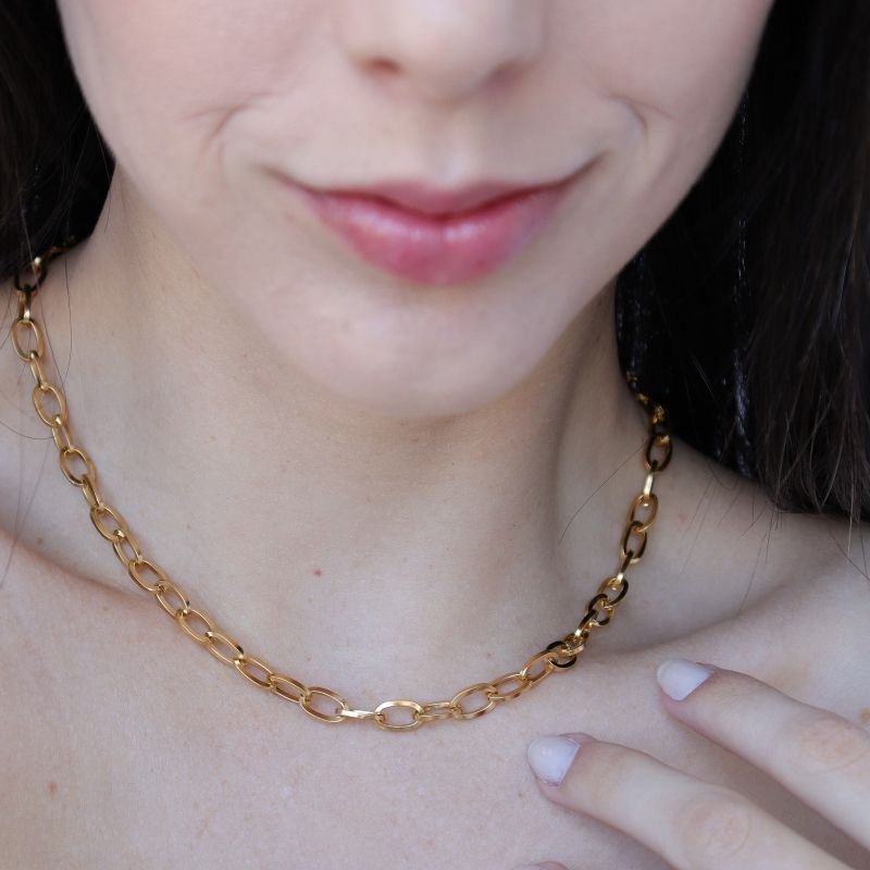 Colar Corrente em Aço Inox