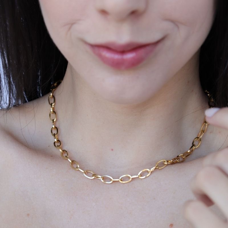 Colar Corrente em Aço Inox