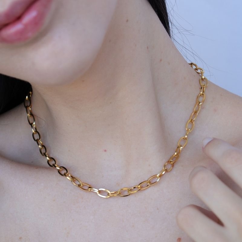 Colar Corrente em Aço Inox