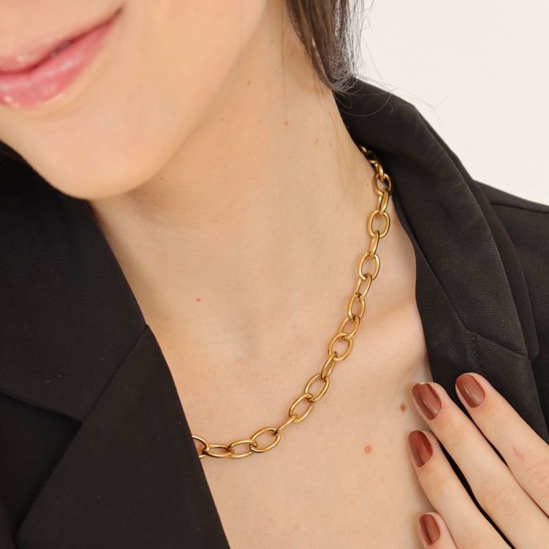 Colar Corrente em Aço Inox