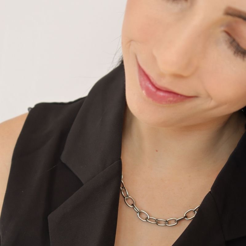 Colar Corrente em Aço Inox