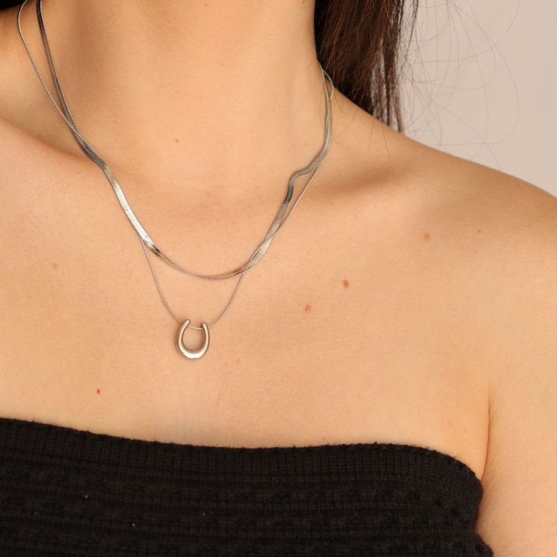 Colar Duplo em Aço Inox (Linha Premium)