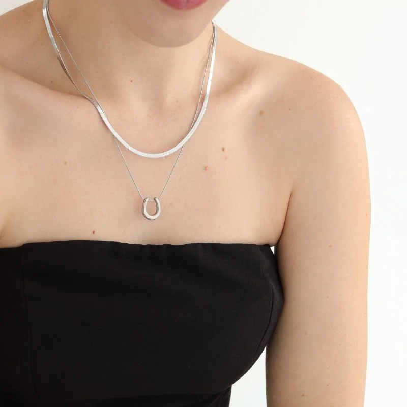 Colar Duplo em Aço Inox (Linha Premium)