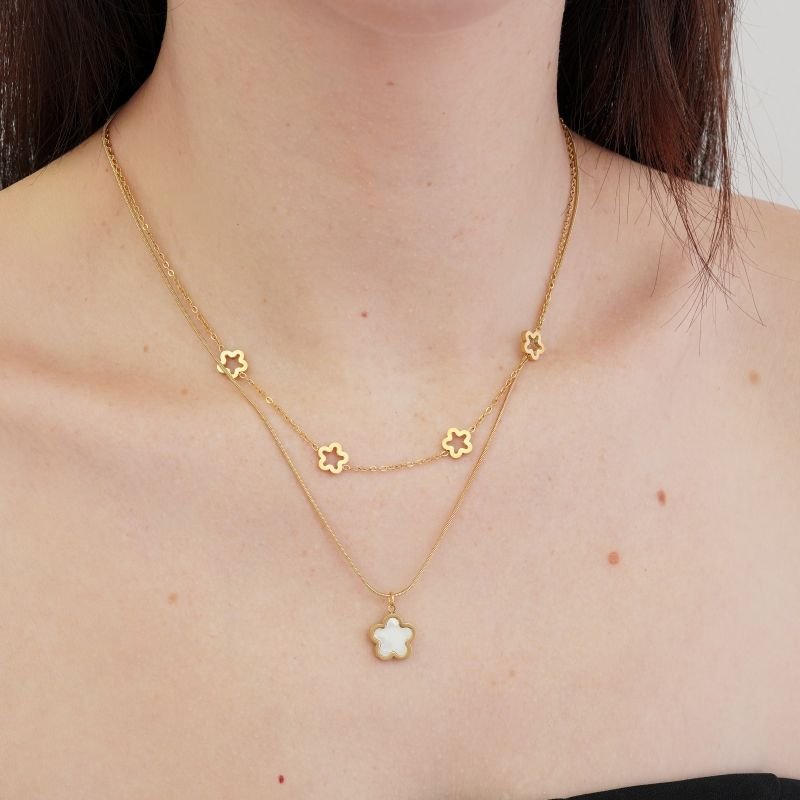 Colar Duplo Inspiração Van Cleef (Linha Premium)
